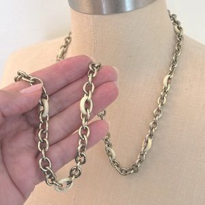 J CREW FACTORY Gold Link Necklace